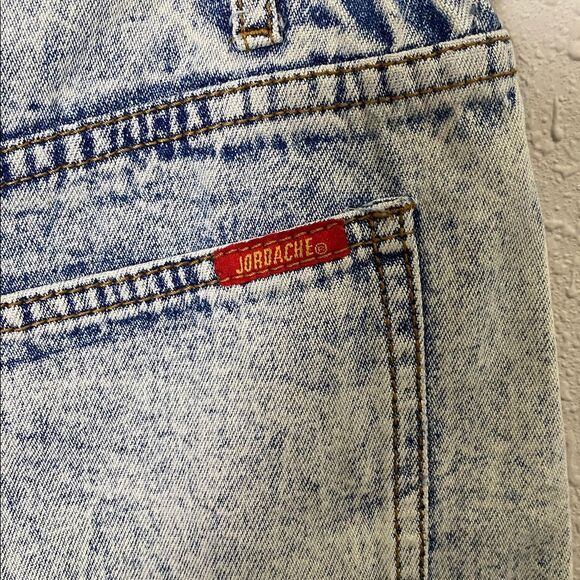 Vintage 1980's High Waisted Acid Wash Denim Shorts Women's Size 5/6 - Picture 8 of 16